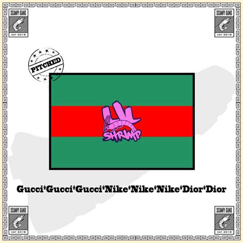 gucci gucci gucci nike nike nike lyrics|gucci slide lyrics.